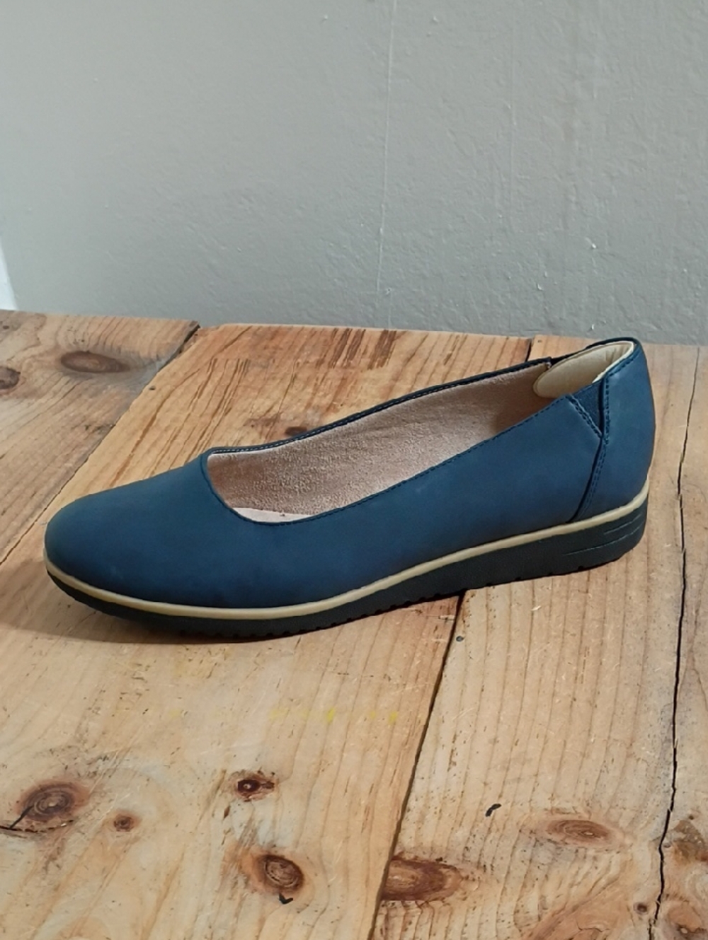 Naturalizer Soul Idea Ballet Flat Synthetic Navy Size 10